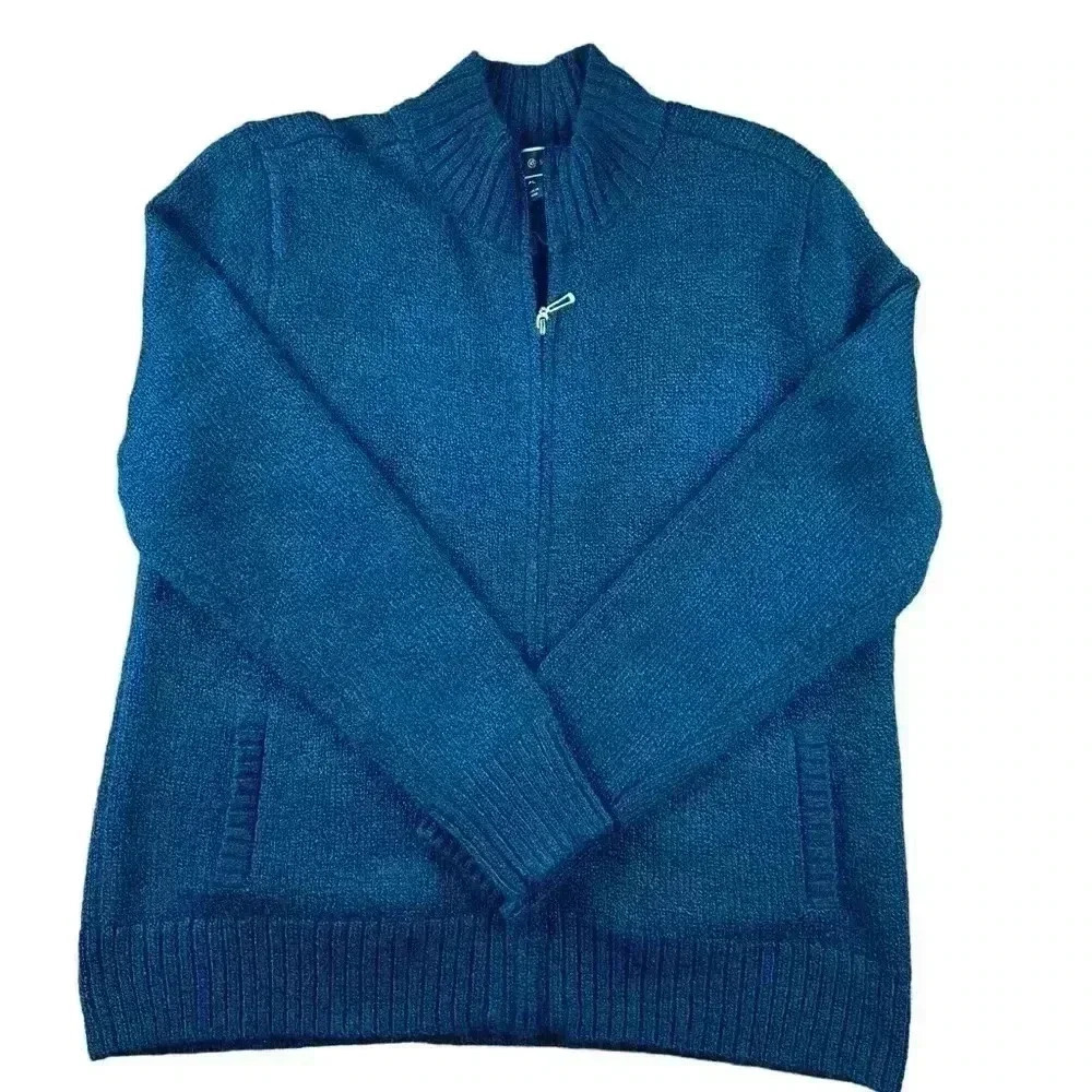 Karen Scott Petite Zip-Front Cardigan Sweater Size Petite Large
